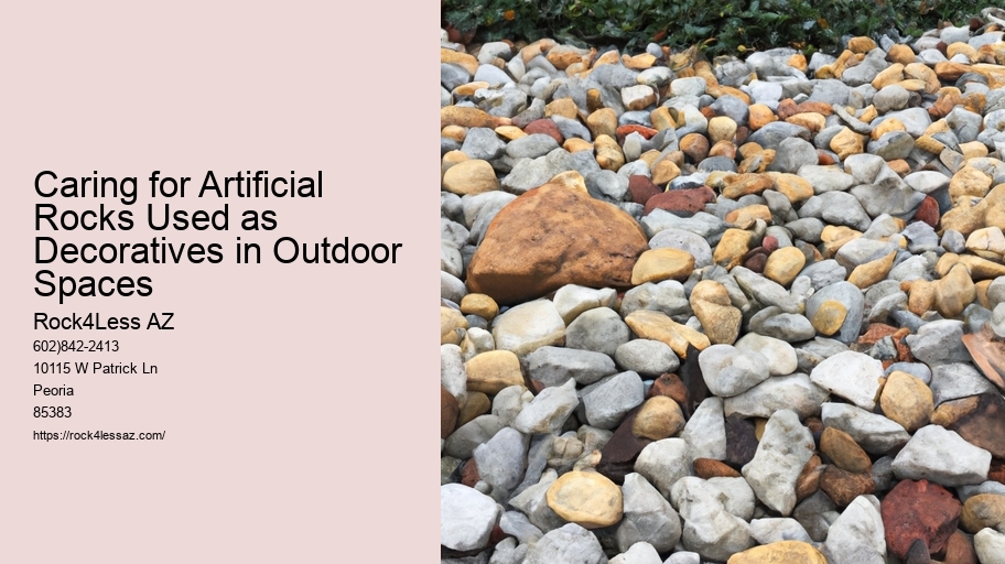 Caring for Artificial Rocks Used as Decoratives in Outdoor Spaces