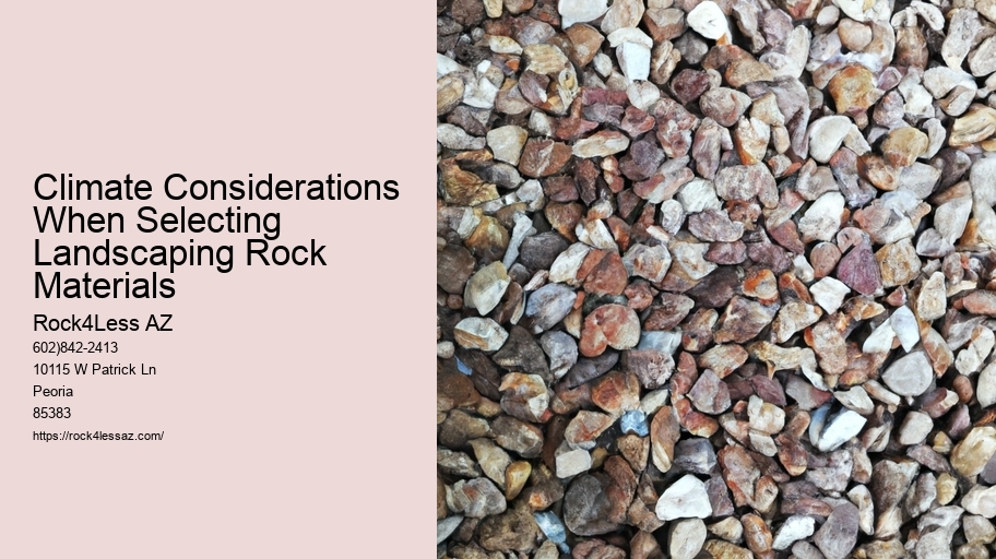 Climate Considerations When Selecting Landscaping Rock Materials