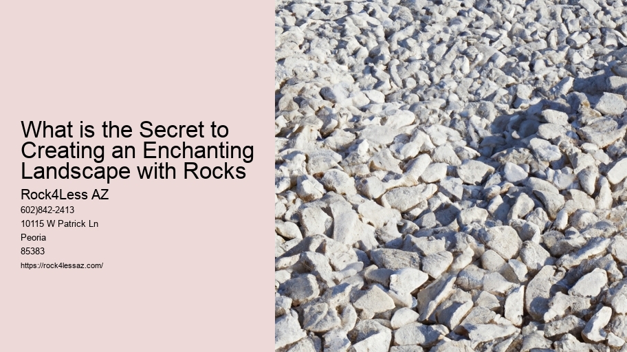 What is the Secret to Creating an Enchanting Landscape with Rocks
